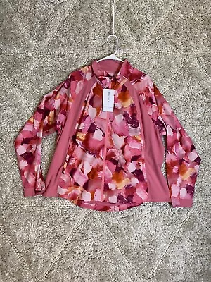 Buy NWT Athleta Women Pink Track Jacket Size 2XL Full Zip • 47.24£