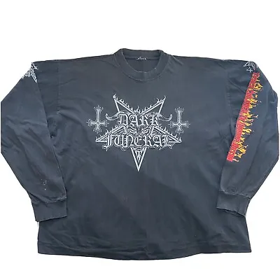 Buy Dark Funeral Vintage Longsleeve Tshirt. Boxy LARGE • 137.37£