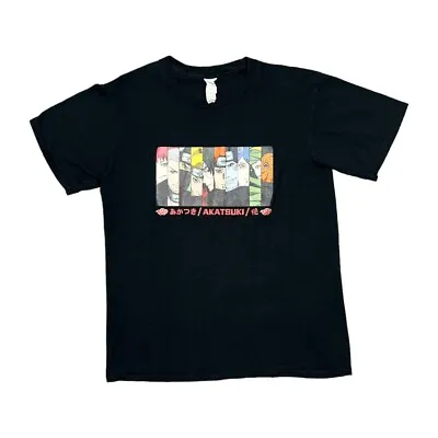 Buy NARUTO SHIPPUDEN  Akatsuki  Anime Manga TV Show Cartoon Graphic T-Shirt Medium • 15£