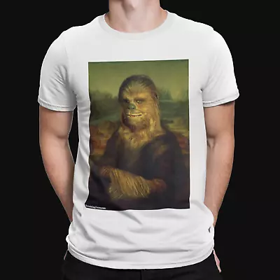 Buy Funny Chewbacca Mona Lisa T-Shirt - Retro - Sci Fi - Film - TV - Funny Vintage • 8.39£