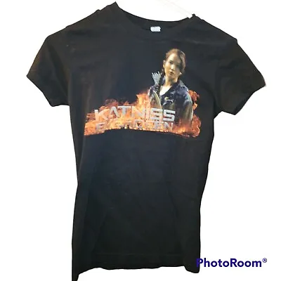 Buy The Hunger Games Katniss T Shirt Movie Character Cover Juniors M • 9.63£