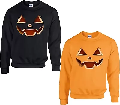 Buy Scary Pumpkin Face Jumper Horror Pumpkin Face Halloween Scary Nightmare Ghost • 21.99£