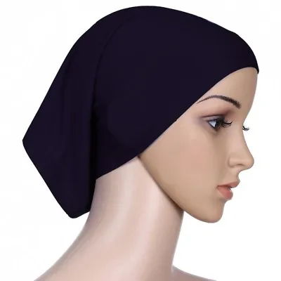 Buy NEW Women Ladies Under Scarf Hijab TUBE BONNET Bone Cap Band Premium Quality  • 2.99£