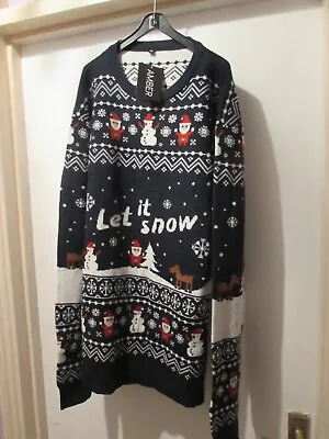 Buy Mens/unisex Novelty Christmas Themed Jumper Let It Snow Size Xl By Amber • 14£