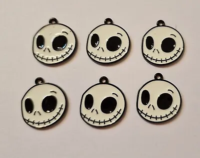 Buy Jack Skellington Halloween Charms For Crafts And Jewellery Making X6 • 3.20£
