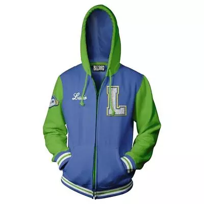 Buy JINX Overwatch Hooded Jacket Lucio Deluxe Blue Green Blue/Green XXL • 36.08£