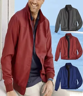 Buy Ex Mens Lightweight Jacket New Classic Casual Plain Bomber Summer Zip Up Coat • 12.97£