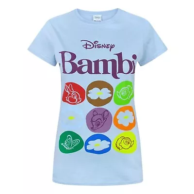 Buy Disney Womens/Ladies Bambi Motif T-Shirt NS4740 • 13.12£