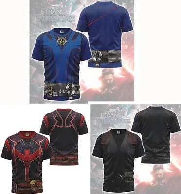 Buy 2022 Doctor Strange 3D Print T-shirt Multiverse Madness Stephen Cosplay Costumes • 11.99£