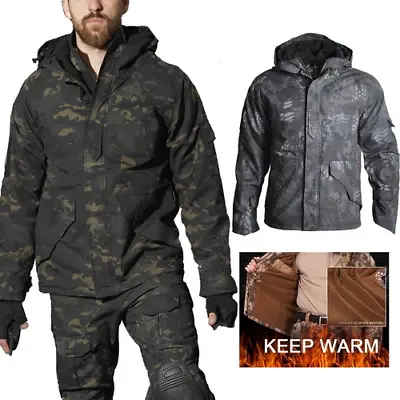 Buy Military Clothing Tactical Men Jacket Hunting Outfit Hooded Outdoor Hiking • 118.06£