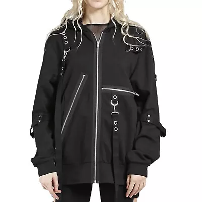 Buy New Ladies Women Black CLASH HOODY Jacket • 55.99£