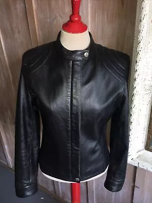 Buy Soon Real Leather Biker Style Jacket 10 • 18£