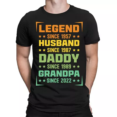 Buy Legend Husband Daddy Papa Customized Father Day Caring Dad Daddy Men T-Shirt #FD • 9.99£
