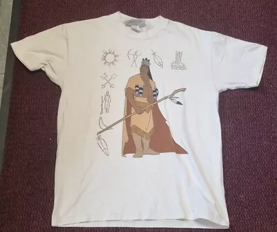Buy Pocahontas Disney Parks T-shirt  Chief Powhatan Size S/m Vintage  • 15£