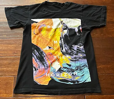 Buy Bring Me The Horizon Black Water Color Painting Adult Small Band Tour T Shirt • 17.75£
