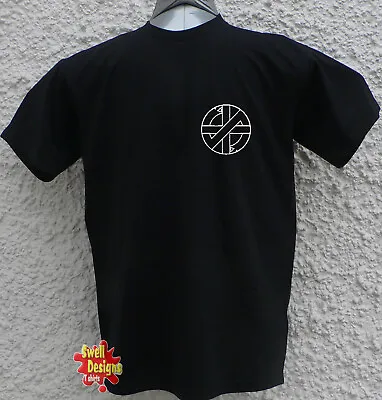 Buy CRASS Symbol Pocket Print Logo Punk Rock Anarchy Retro T Shirt All Sizes • 13.99£