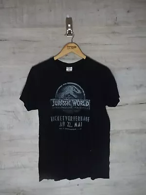 Buy Jurassic World Promo Graphic Tee Vtg Black T Shirt W/  B&C Tag Small • 21.11£