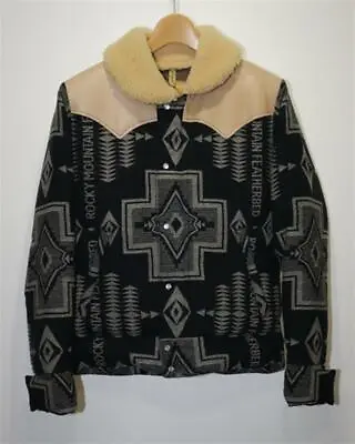 Buy Rocky Mountain FEATHERBED PENDLETON Christy Jacket Size 36 Men Black Leather • 673.08£