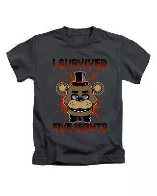 Buy I Survived Five Nights At Freddys Kids T-Shirt Funny Video Gaming Gamer • 7.99£