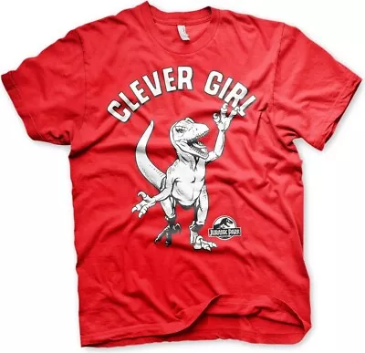 Buy Jurassic Park Clever Girl T-Shirt Red • 26.41£