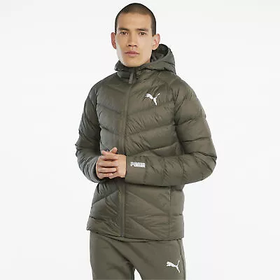 Buy PUMA PWRWarm PackLITE Down Jacket Hooded Full Zip Front Mens • 56.70£