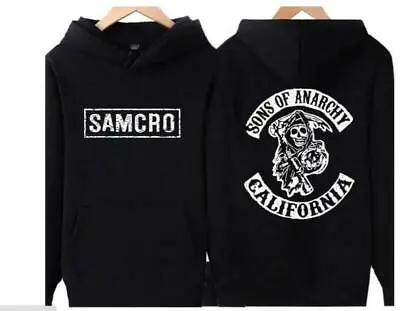 Buy SAMCRO Sweatshirt Sons Of Anarchy Hoodie Unisex Skull Printed Hooded Tops Coat • 23.99£