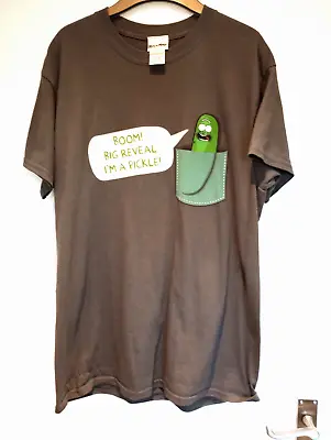 Buy Rick And Morty Men’s Print T Shirt   I’m A Pickle” 100% Grey/Green Heavy Cotton • 9£