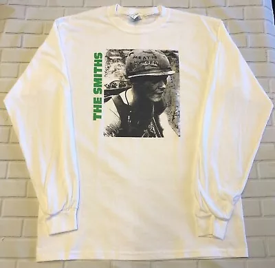 Buy The Smiths 'Meat Is Murder' White Long Sleeve T-shirt • 15.99£