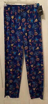 Buy Disney Stitch Lounge Pants Adult Small  NWT Blue Pants Pajamas • 23.74£