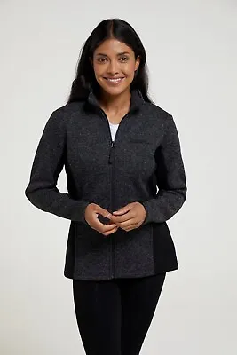 Buy Mountain Warehouse Idris Women's Jacket Panelled Fleece Ladies Winter Warm Coat • 24.99£