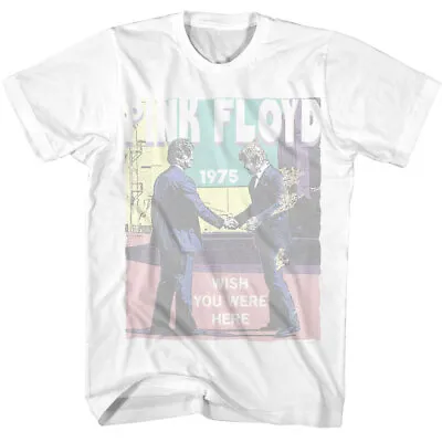 Buy Pink Floyd Wish You Were Here 1975 Retro Men's T Shirt Psychedelic Music Merch • 39.92£