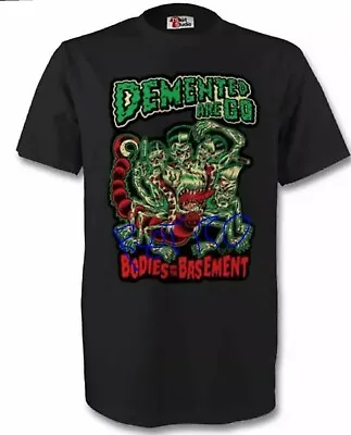 Buy Demented Are Go T Shirt Psychobilly  Punk Stray Cats  Rockabilly Meteors Kurt • 26£
