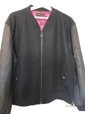 Buy New Mens Dr Martins Bommer/baseball  Jacket Wool With Leather Sleeves Size XL • 120£