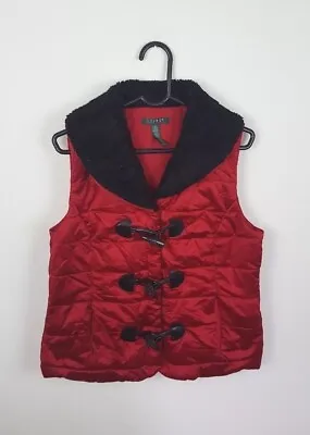 Buy Red Ralph Lauren Designer Sleeveless Bodywarmer Winter Gilet Jacket Coat Uk 10 • 17.99£