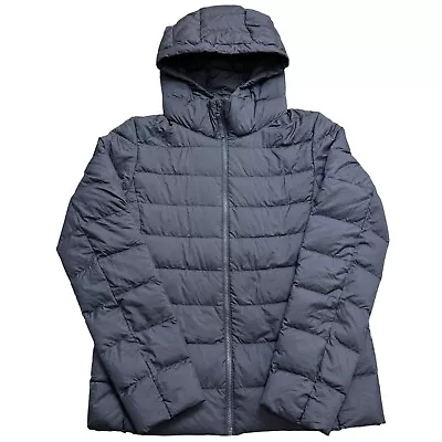 Buy Uniqlo Ultra Light Down Puffer Jacket Full-Zip Hooded Coat Navy Women's Small • 23.99£