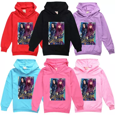 Buy Boys Girls Hoodie Descendants Casual Long Sleeve Hooded Sweatshirt Tops Gift • 12.48£
