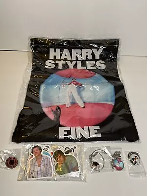 Buy Harry Styles / One Direction Collectible Lot - Bag, Jewelry, Stickers And Pin • 23.67£