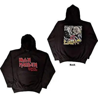 Buy Iron Maiden Unisex Pullover Hoodie: Number Of The Beast Vintage Logo Faded Edge • 27.99£