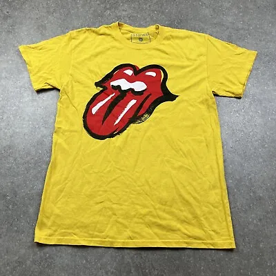 Buy Rolling Stones 2018 No Filter Yellow Tour T-shirt Official Size M • 20£