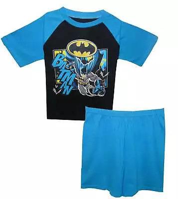 Buy Batman  Skyline  Boys Shortie Cotton Pyjamas 4-5 Years • 6.99£