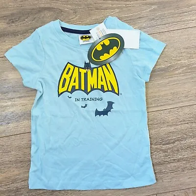 Buy 2 Years Kids Infant Baby Boys Batman Cotton DC Comics Short Sleeve T-shirt New • 4.99£
