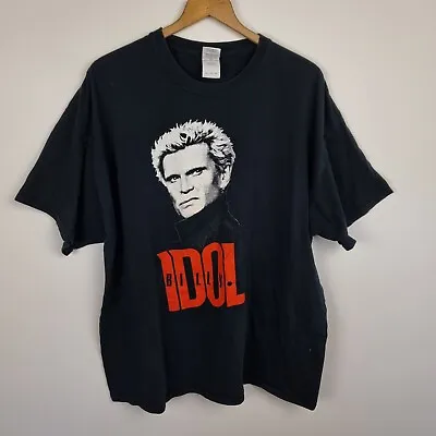 Buy Billy Idol Tour Concert T-Shirt Kings & Queens Of The Underground 2015 Size 2XL • 18.96£