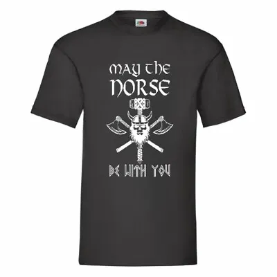 Buy May The Norse Be With You Viking T Shirt Small-2XL • 10.34£