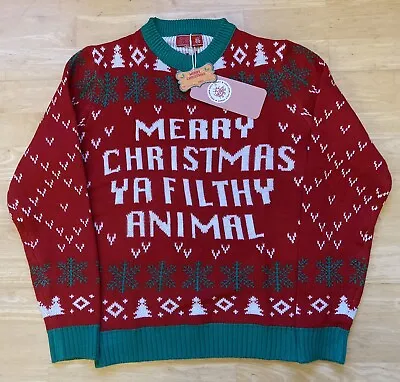 Buy Small 39  Home Alone Merry Christmas Ya Filthy Animal Ugly Sweater Jumper Xmas  • 29.99£