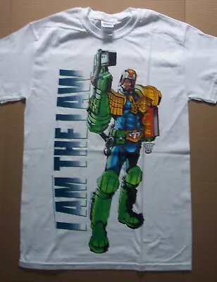 Buy Judge Dredd 2000 AD  I AM THE LAW  Mens T-shirt - Available Sm, Med. & 2x • 14.17£