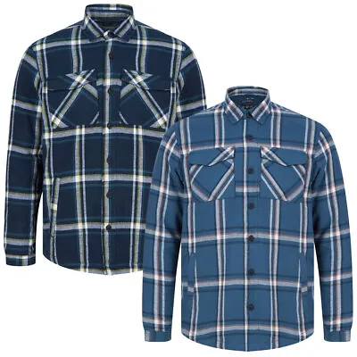 Buy Tokyo Laundry Check Shirt Mens Thick Padded Quilted Work Overshirt Jacket Top • 22.99£
