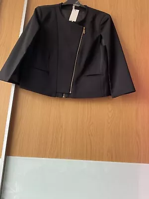 Buy Stella Morgan Cape Jacket Size 16 Black New With Tags • 13£