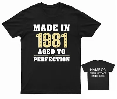 Buy Made In 1981 Aged To Perfection T-shirt • 13.95£