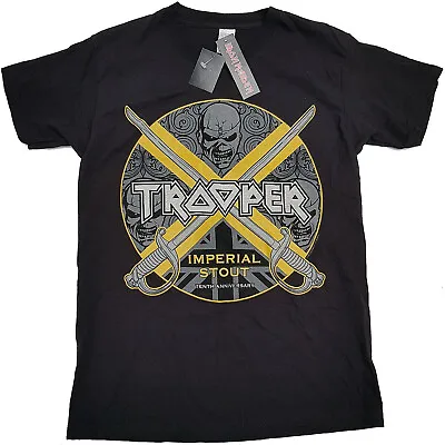 Buy Iron Maiden Trooper TShirt Imperial Stout Print Black Band Small S George • 14.99£