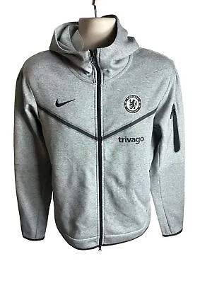 Buy NEW Men's Player Issue Nike Chelsea Grey Size Small S Tech Fleece Hoodie Jacket • 129.99£